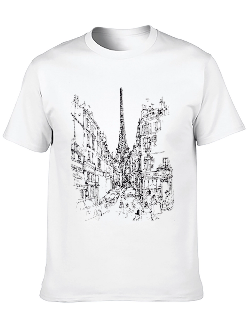 Black Cityscape Graphic Tee