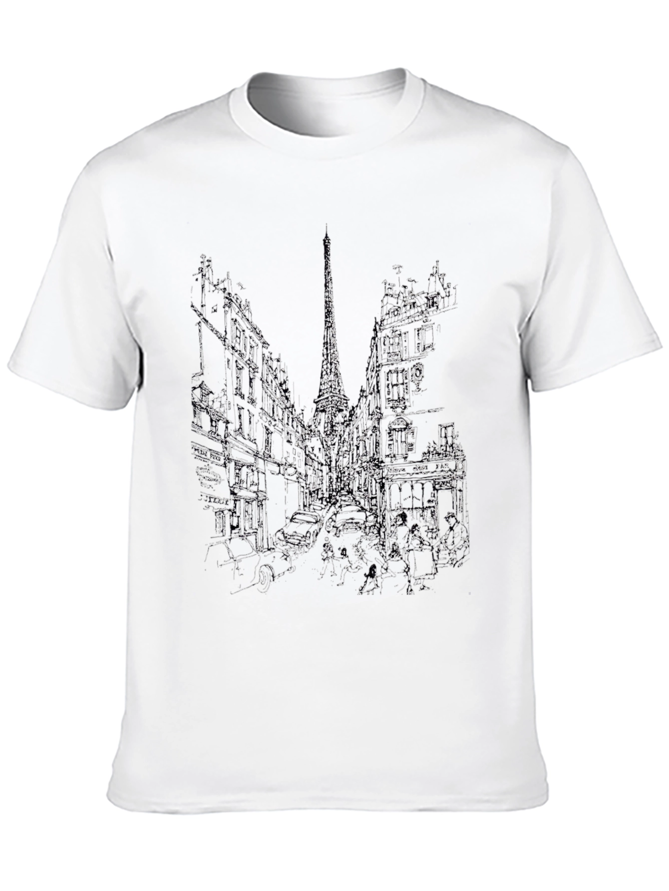 Black Cityscape Graphic Tee