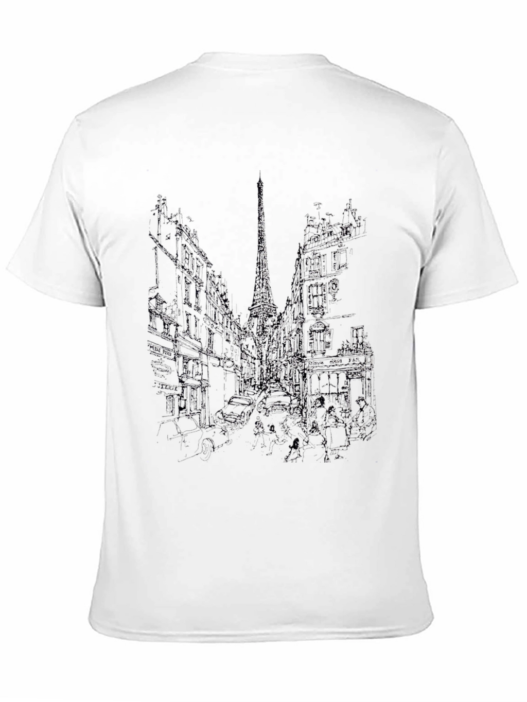 Black Cityscape Graphic Tee