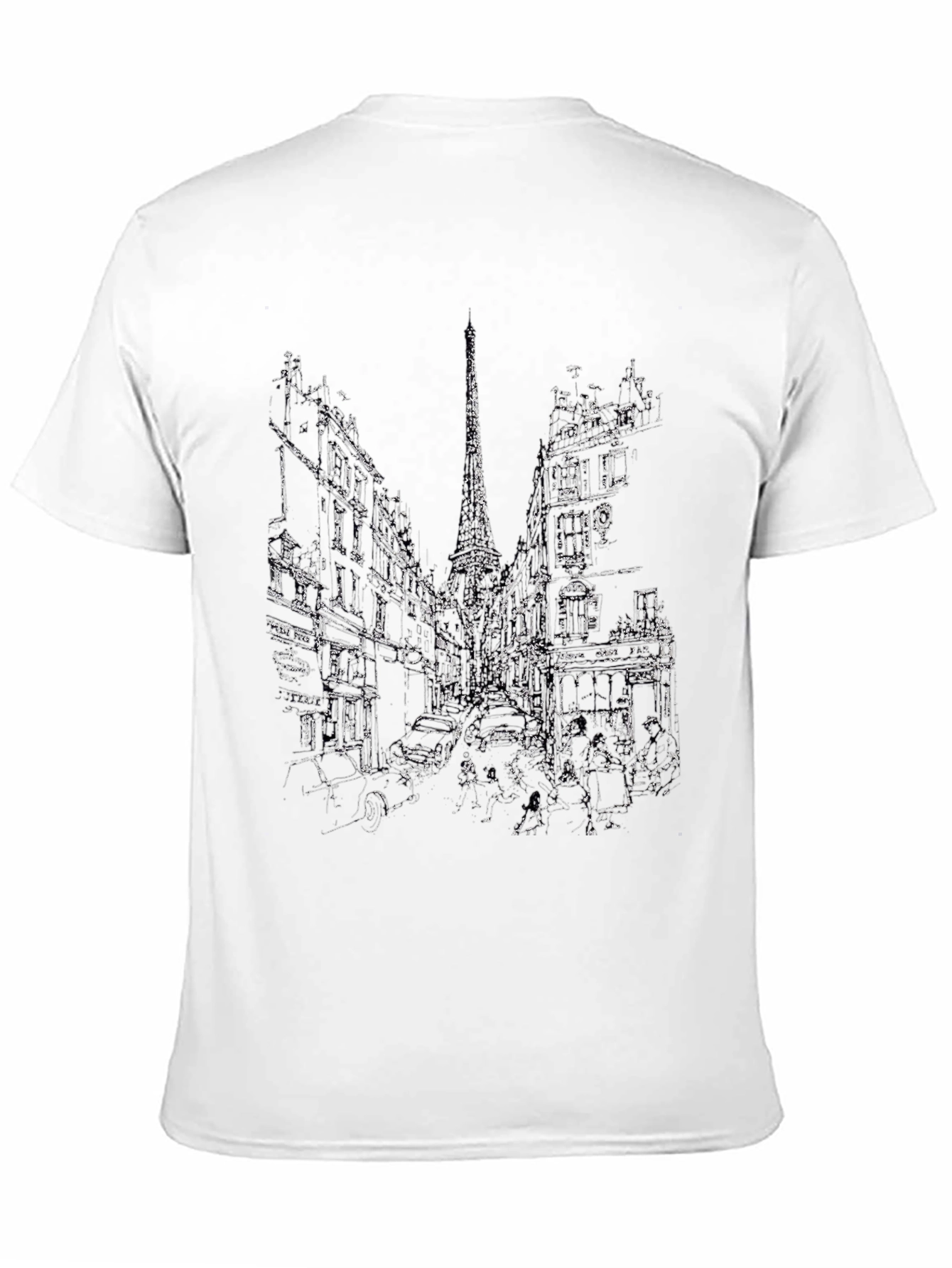 Black Cityscape Graphic Tee