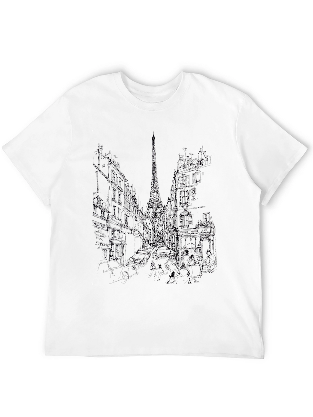 Black Cityscape Graphic Tee