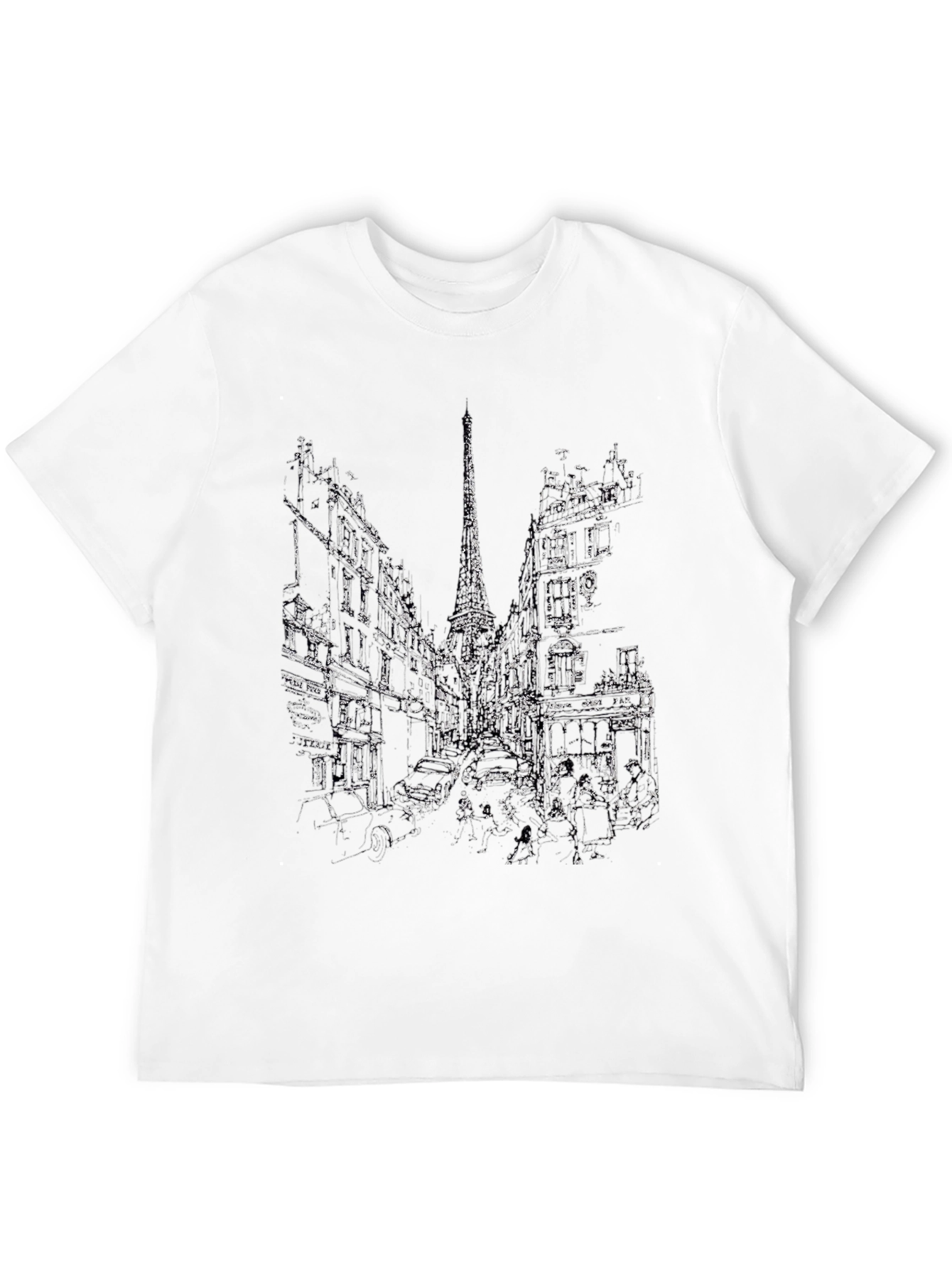 Black Cityscape Graphic Tee
