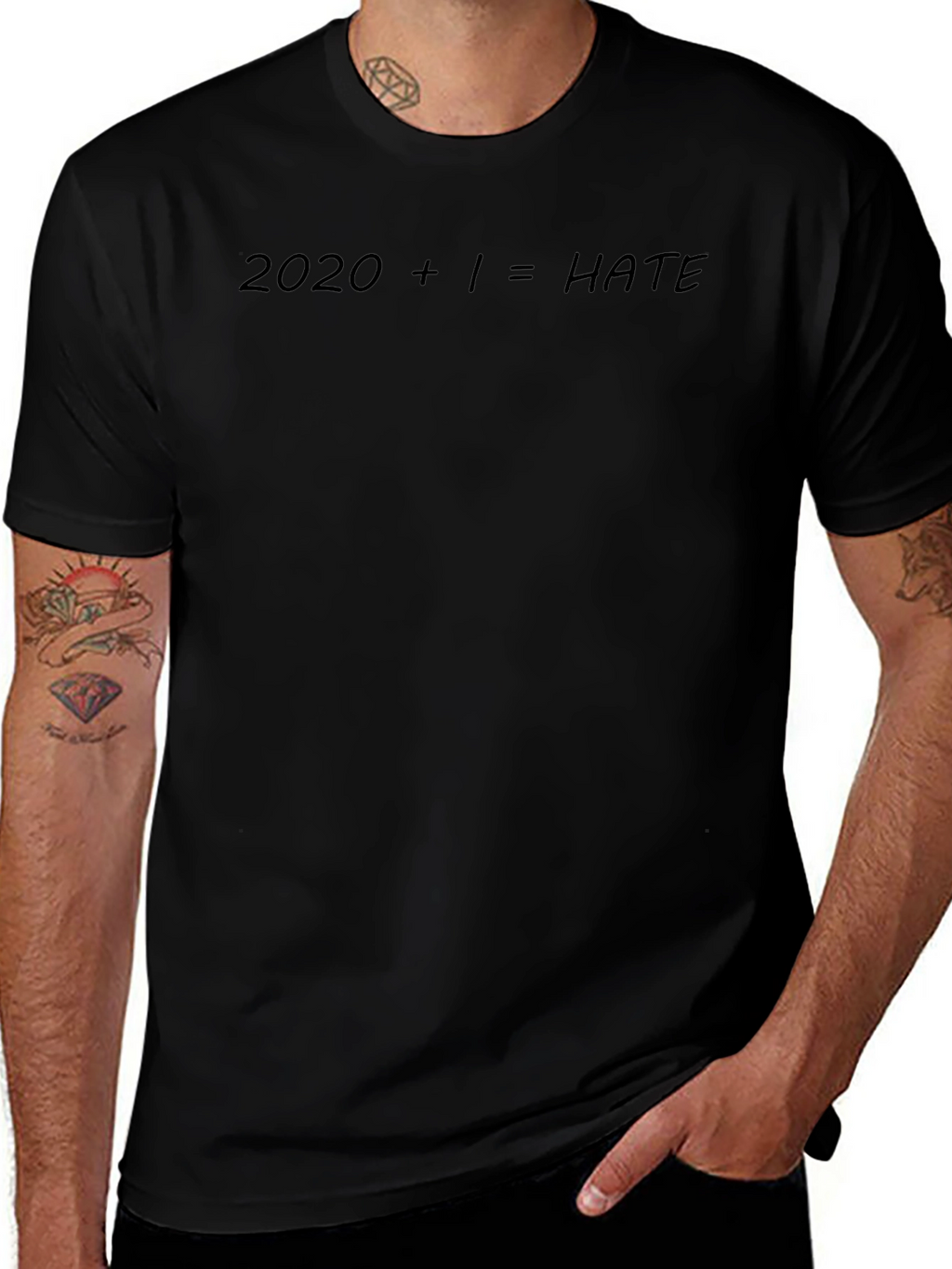 2020 + 1 = HATE Slogan T-Shirt