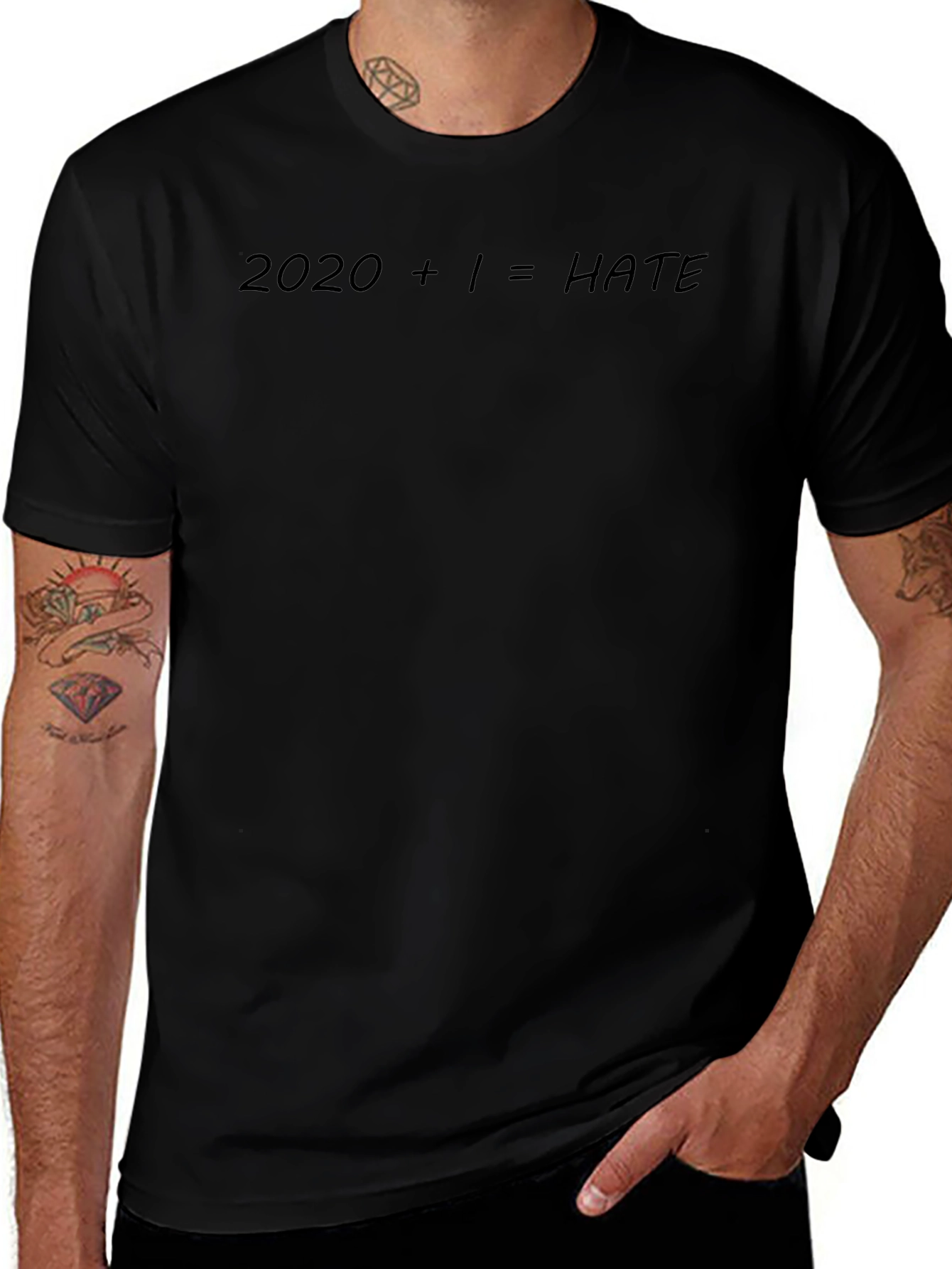 2020 + 1 = HATE Slogan T-Shirt