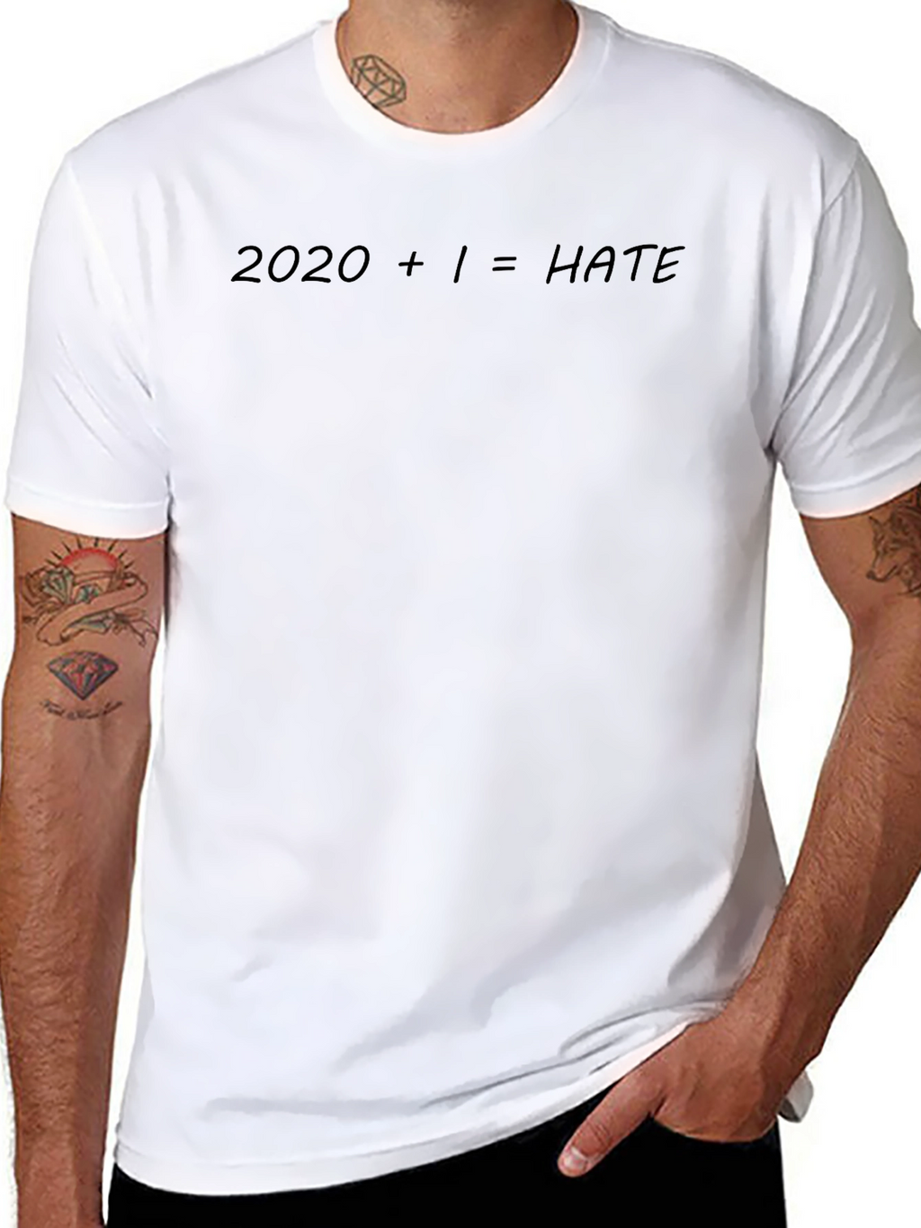 2020 + 1 = HATE Slogan T-Shirt