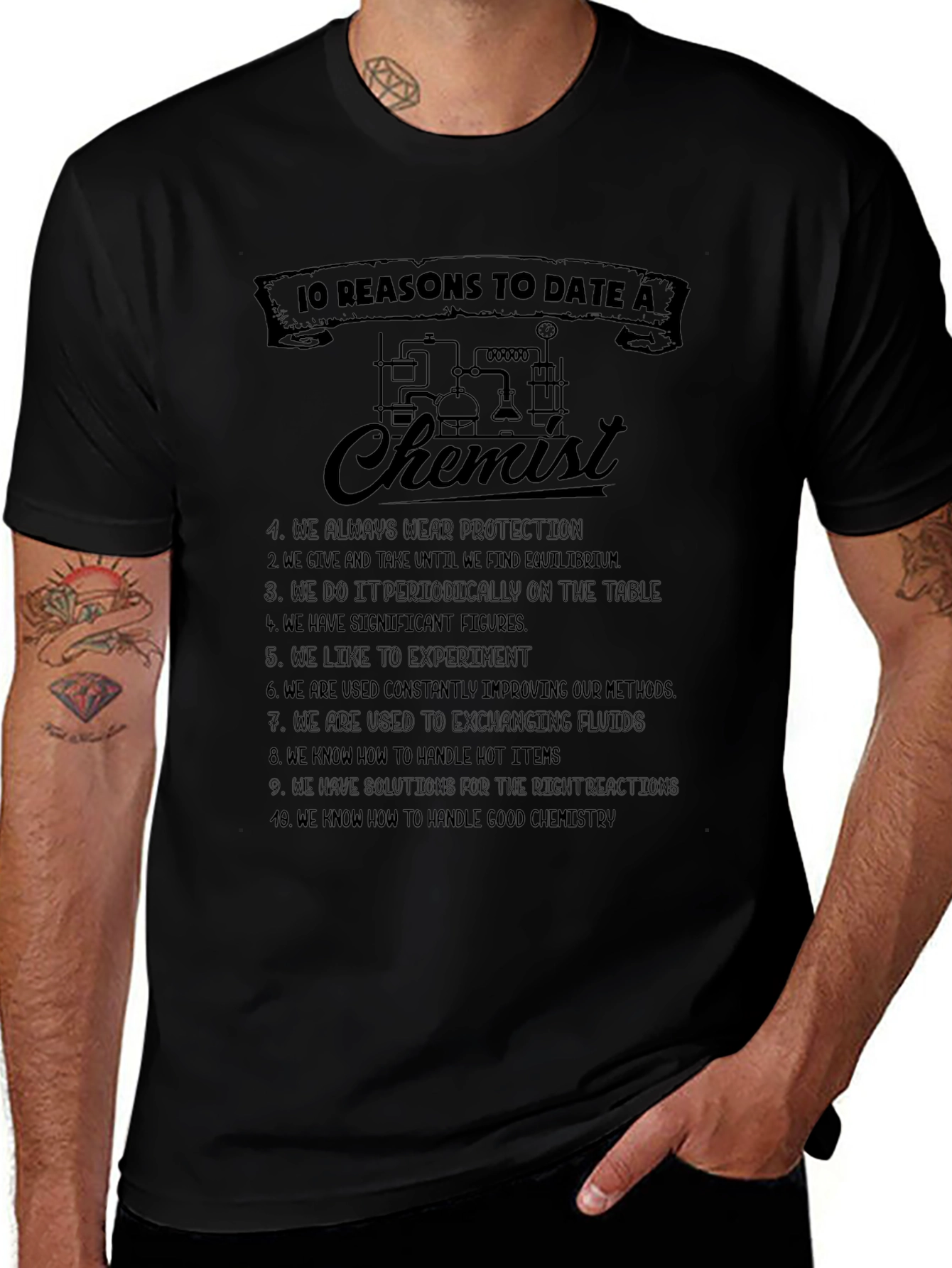 10 Reasons to Date a Chemist Graphic Tee