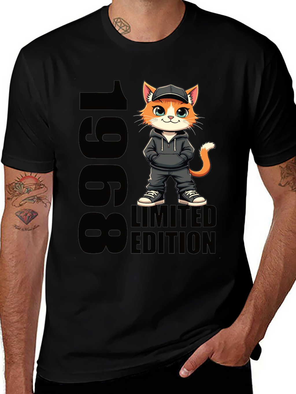 1968 Limited Edition Cartoon Cat T-Shirt