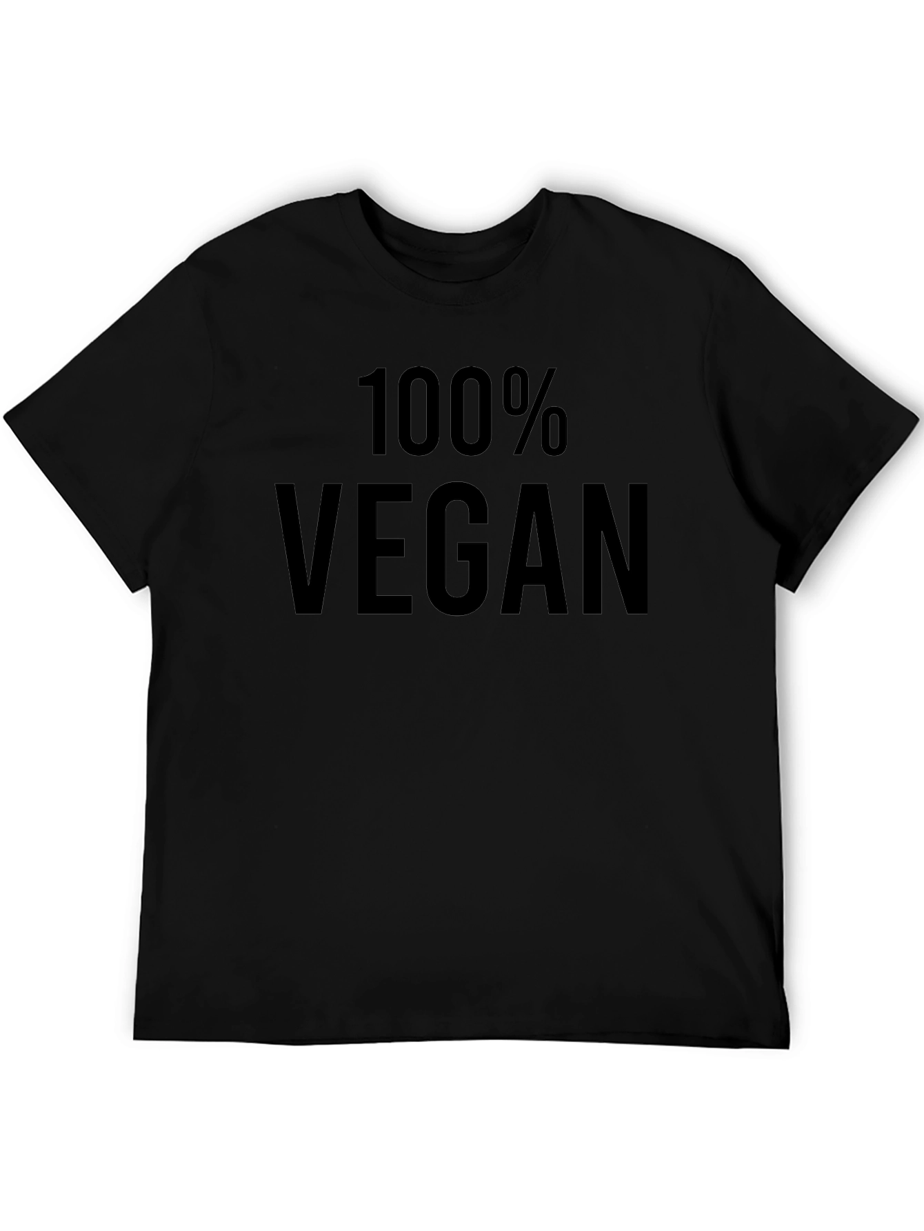 100% Vegan Black T-Shirt - Ethical Fashion Statement
