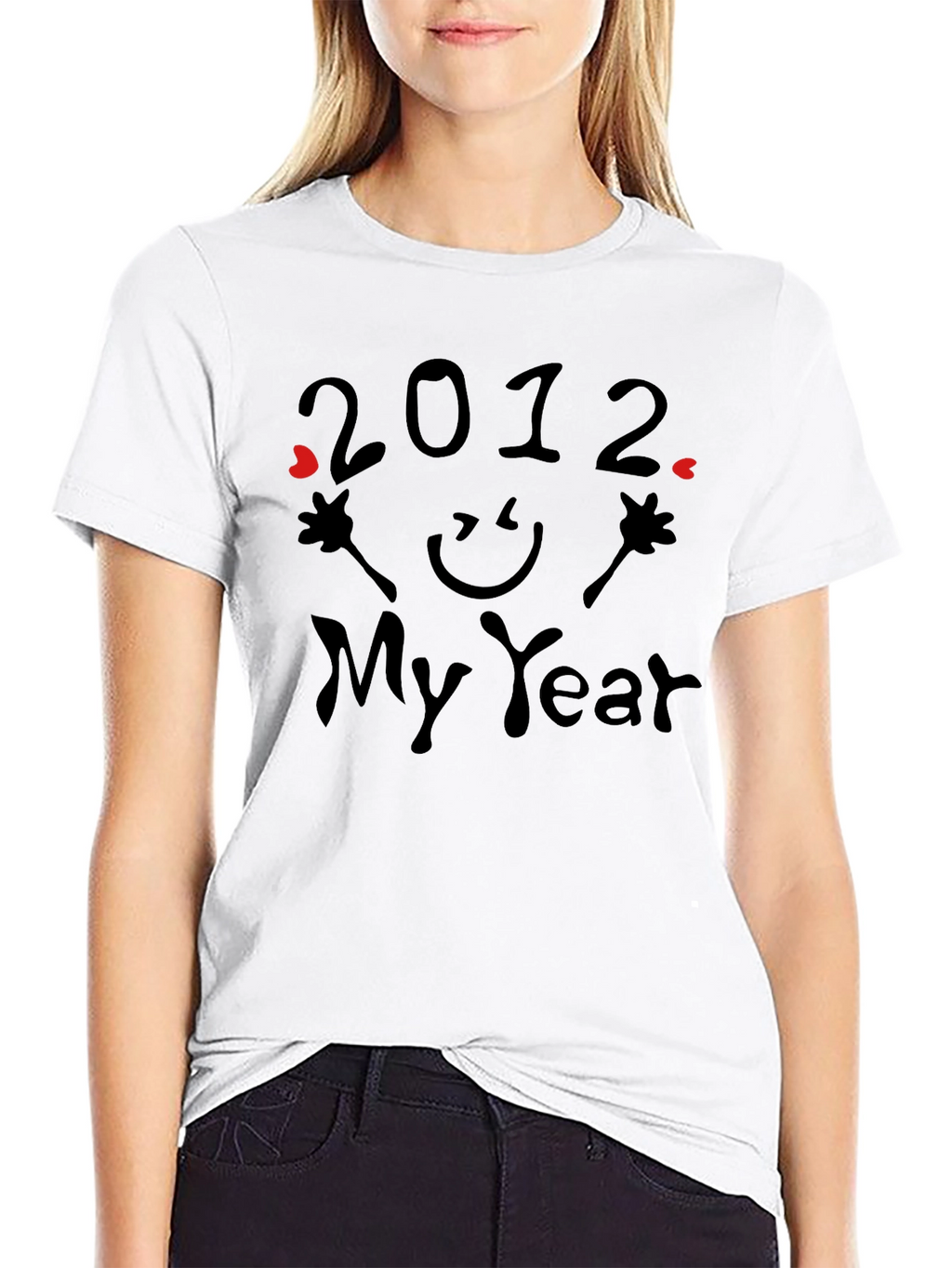 2012 My Year Graphic Print T-Shirt