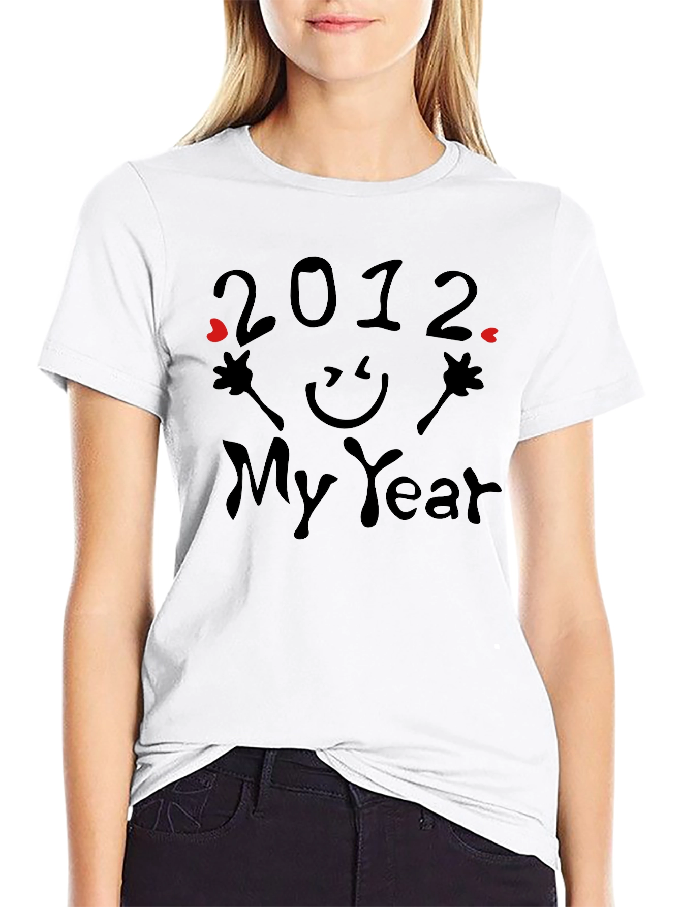 2012 My Year Graphic Print T-Shirt