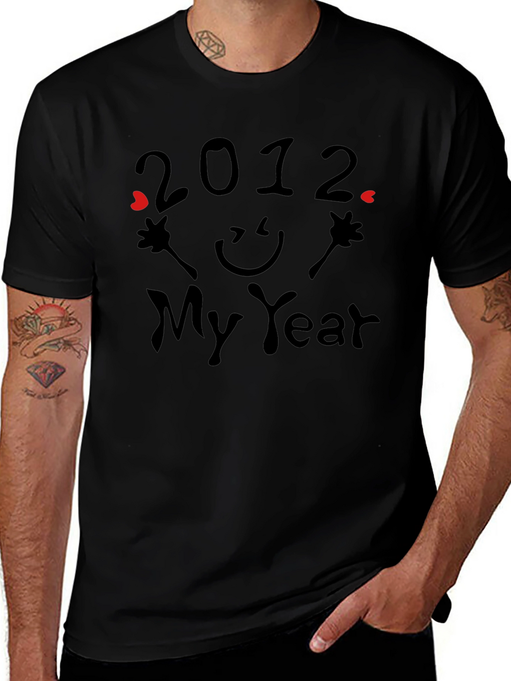 2012 My Year Graphic Print T-Shirt
