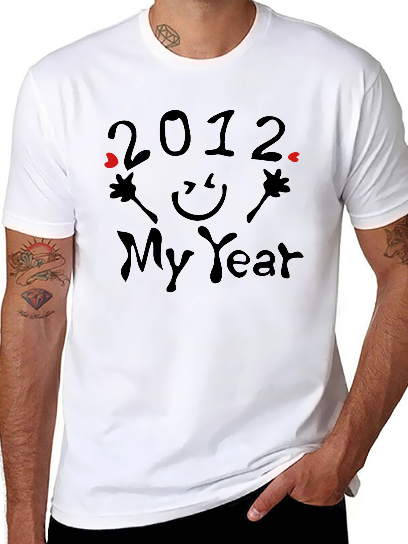 2012 My Year Graphic Print T-Shirt