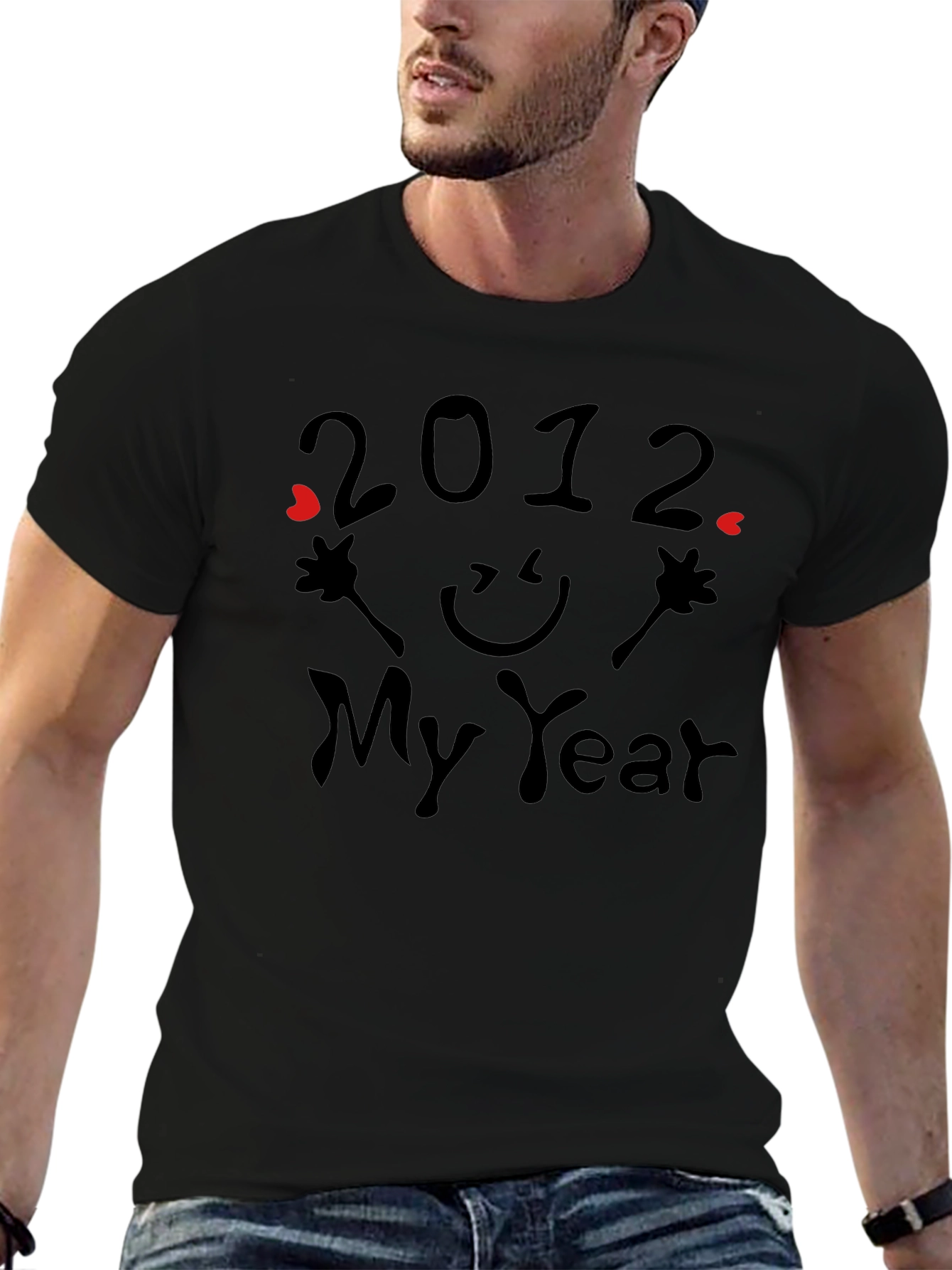 2012 My Year Graphic Print T-Shirt