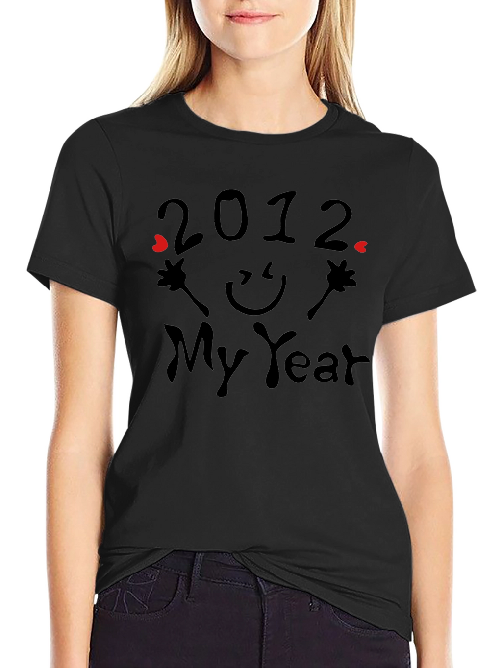 2012 My Year Graphic Print T-Shirt
