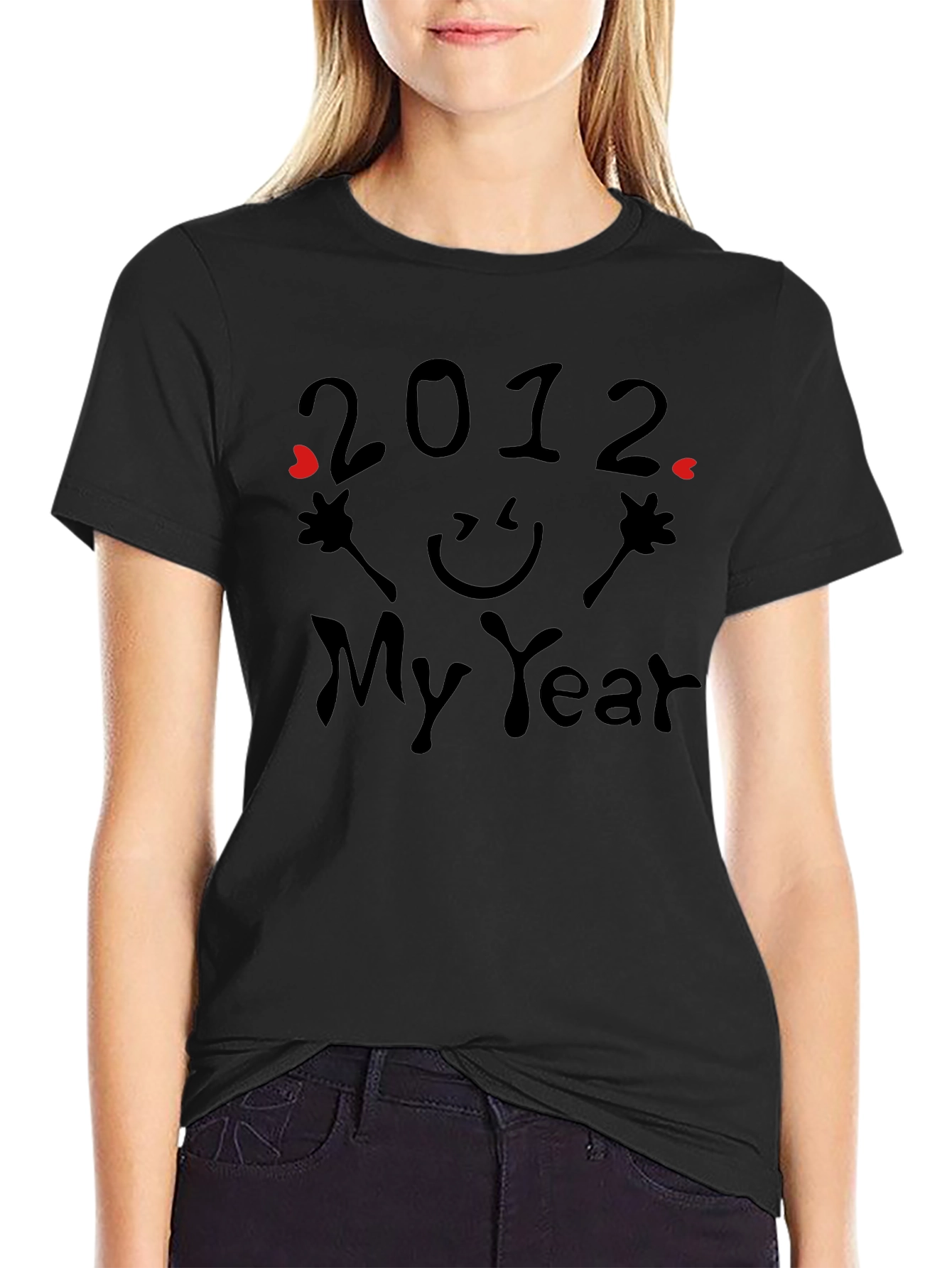 2012 My Year Graphic Print T-Shirt