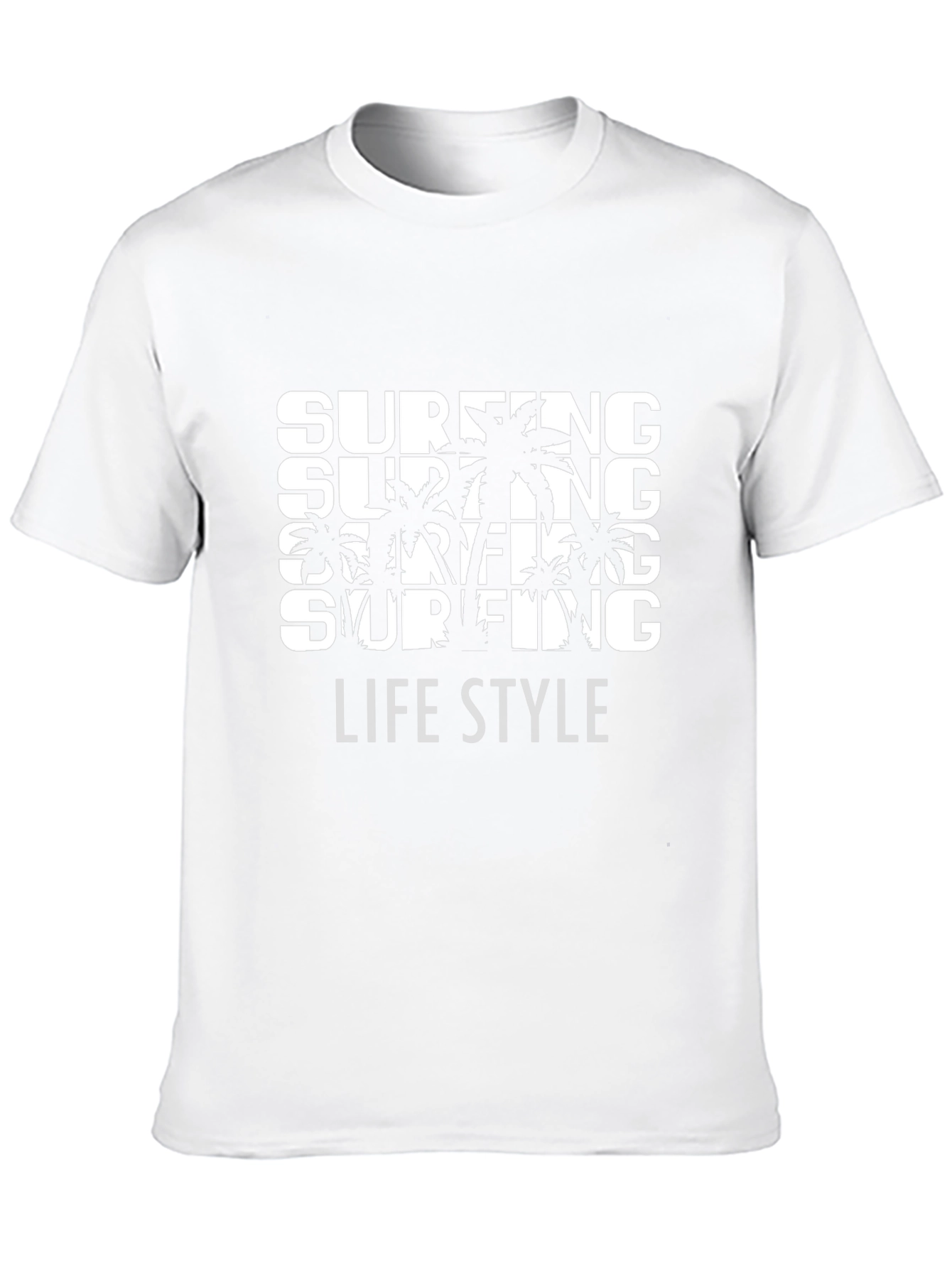 Surfing Lifestyle Graphic Tee - Black