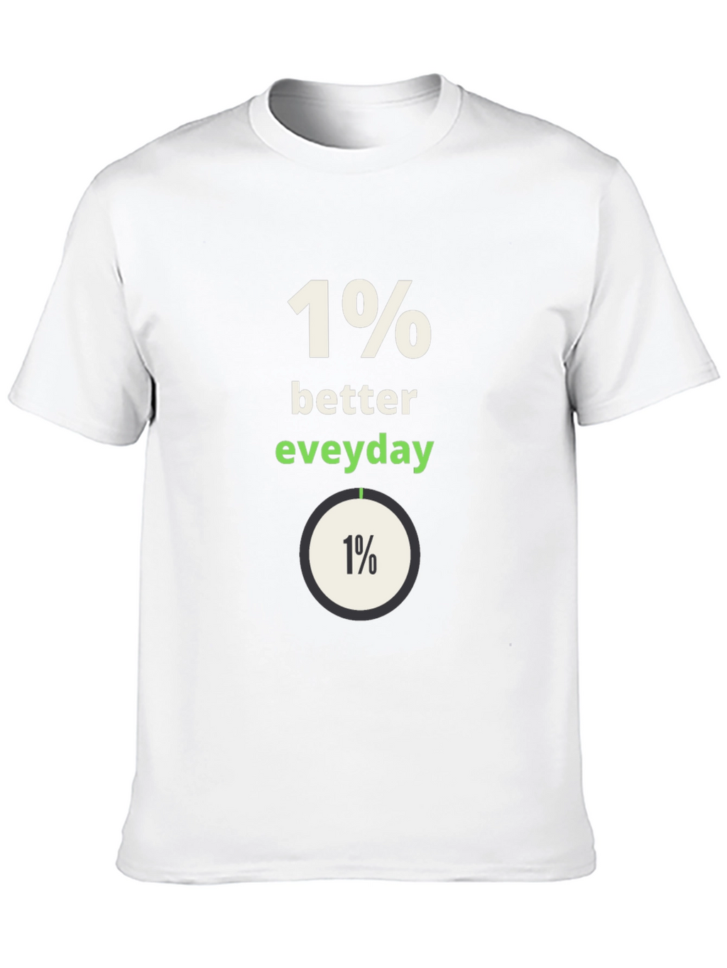 1% Better Everyday Graphic Tee - Black