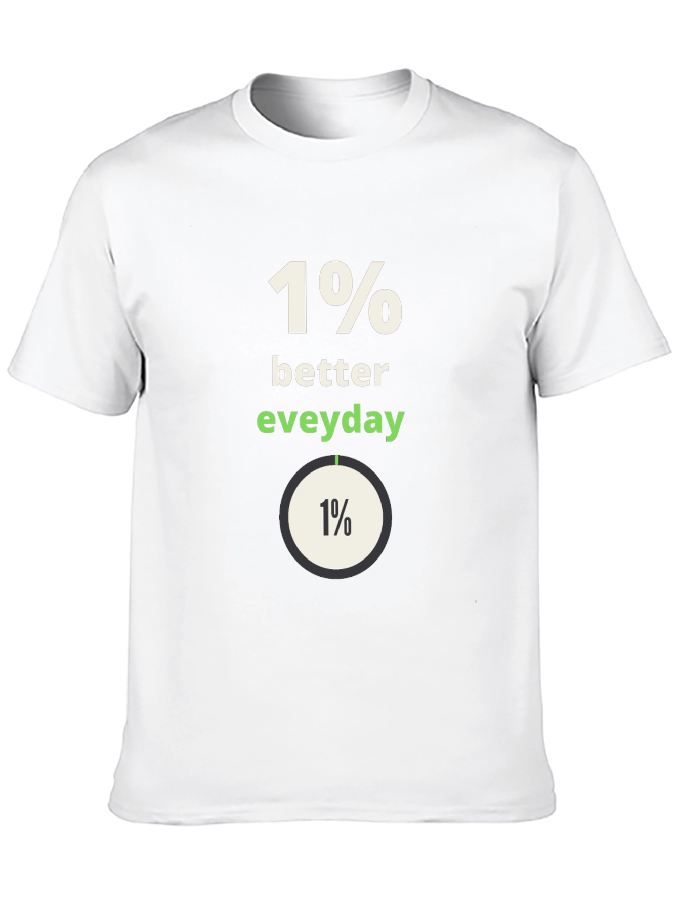 1% Better Everyday Graphic Tee - Black