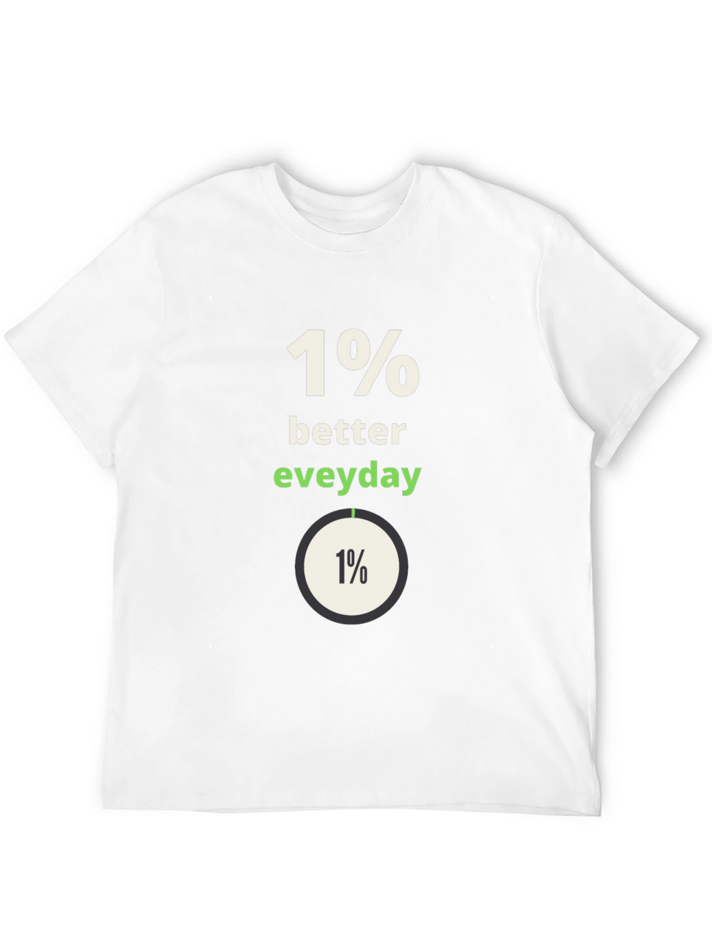 1% Better Everyday Graphic Tee - Black