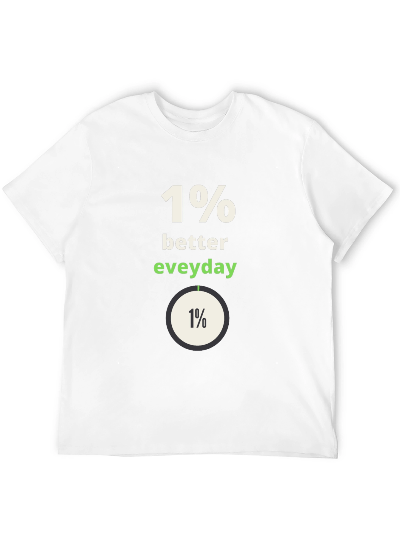 1% Better Everyday Graphic Tee - Black
