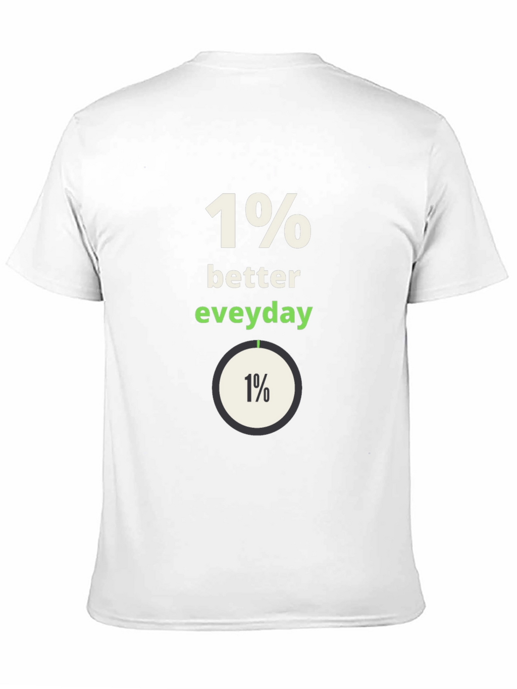 1% Better Everyday Graphic Tee - Black