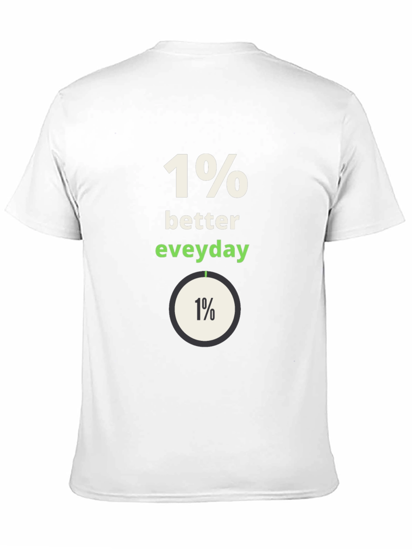 1% Better Everyday Graphic Tee - Black