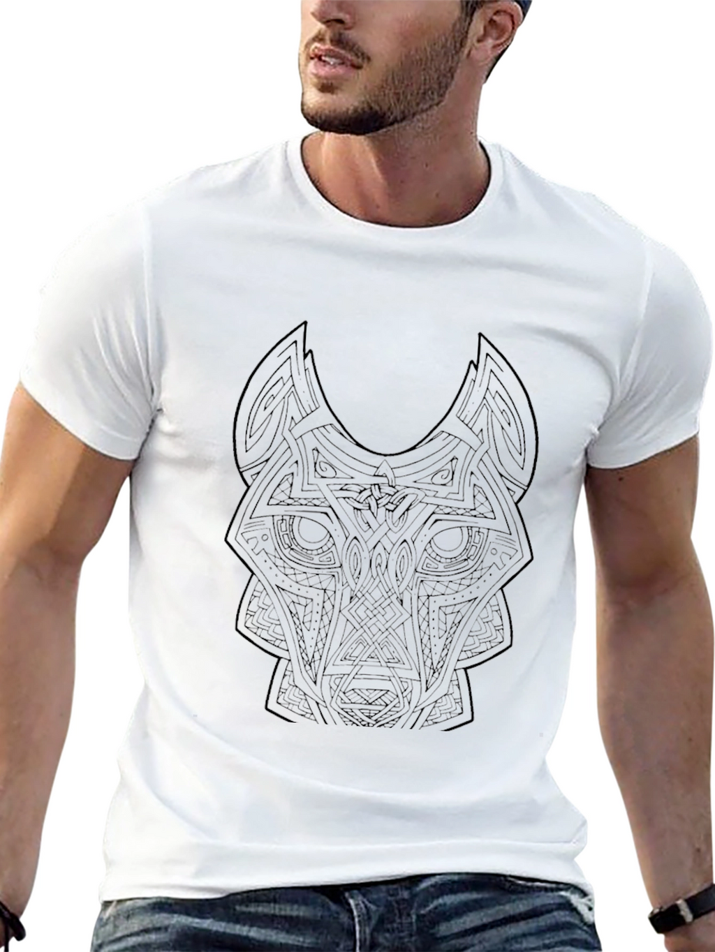 Celtic Wolf T-Shirt - Unique Graphic Tee