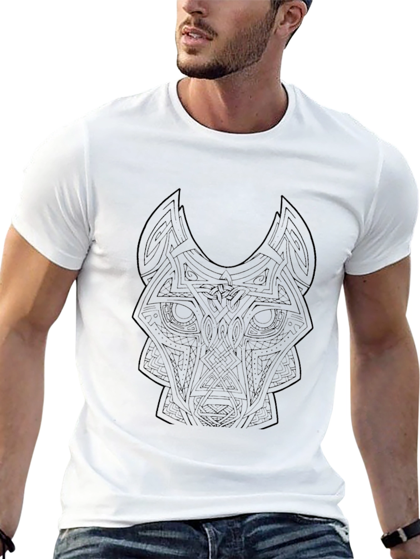 Celtic Wolf T-Shirt - Unique Graphic Tee