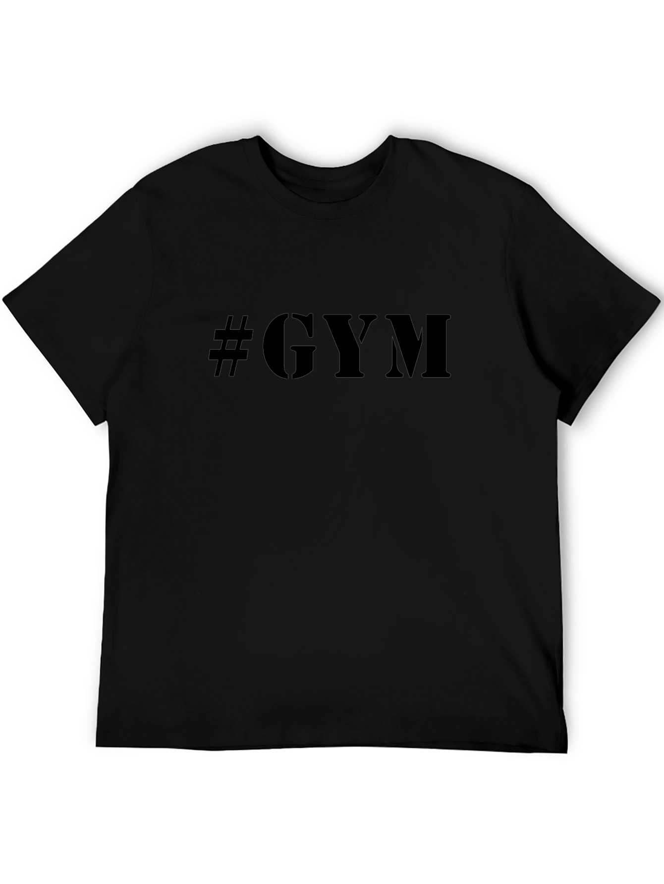 #GYM Mens Black T-Shirt - Workout Motivation Apparel