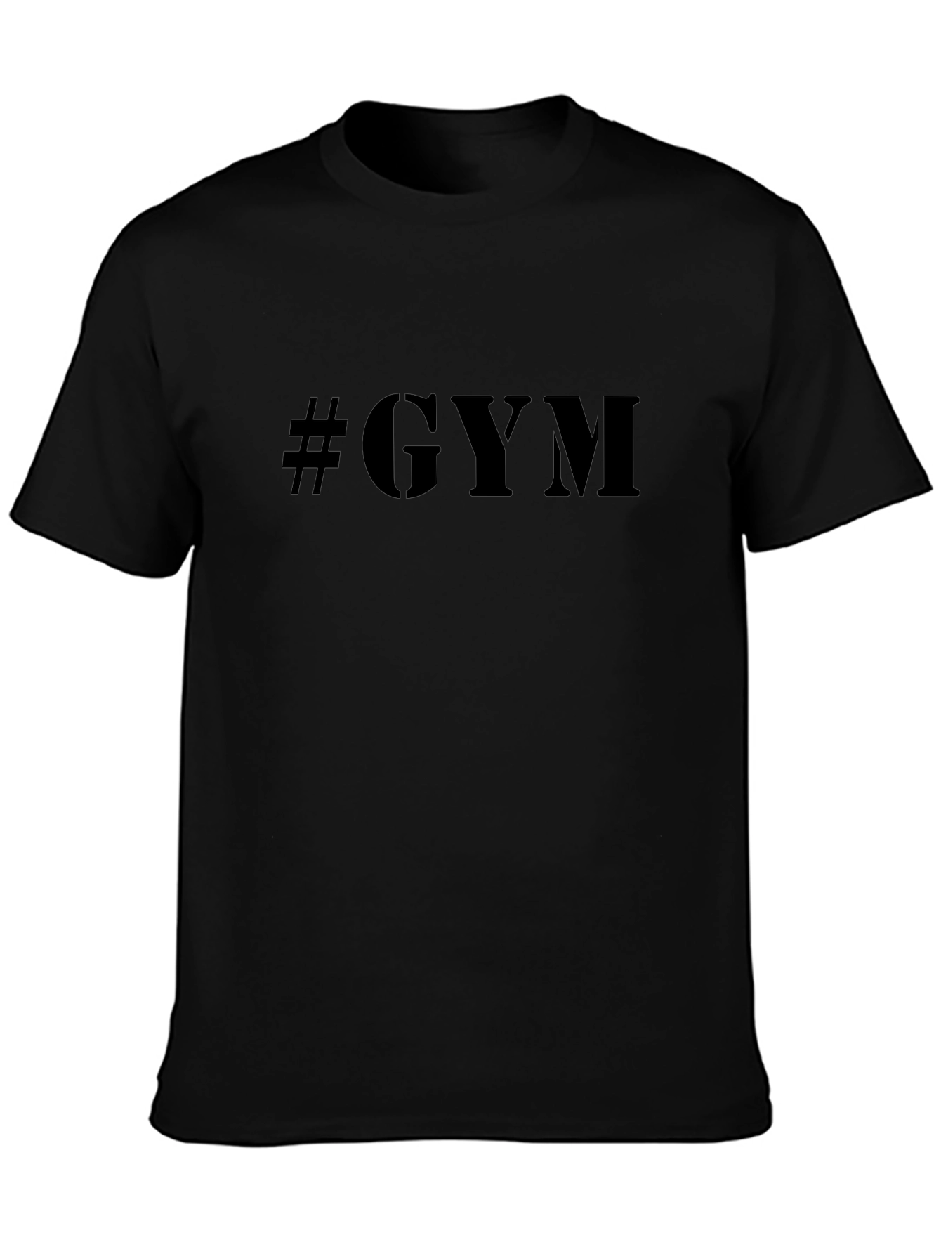 #GYM Mens Black T-Shirt - Workout Motivation Apparel