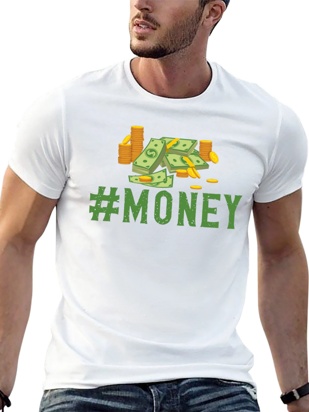 #Money T-Shirt - Black Cotton Tee