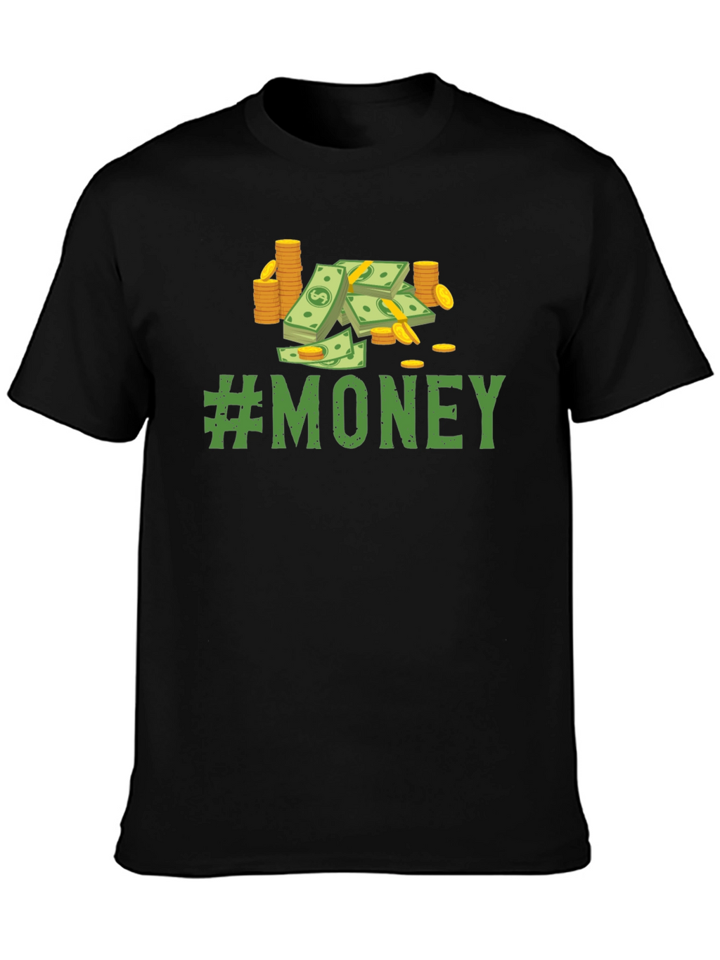 #Money T-Shirt - Black Cotton Tee