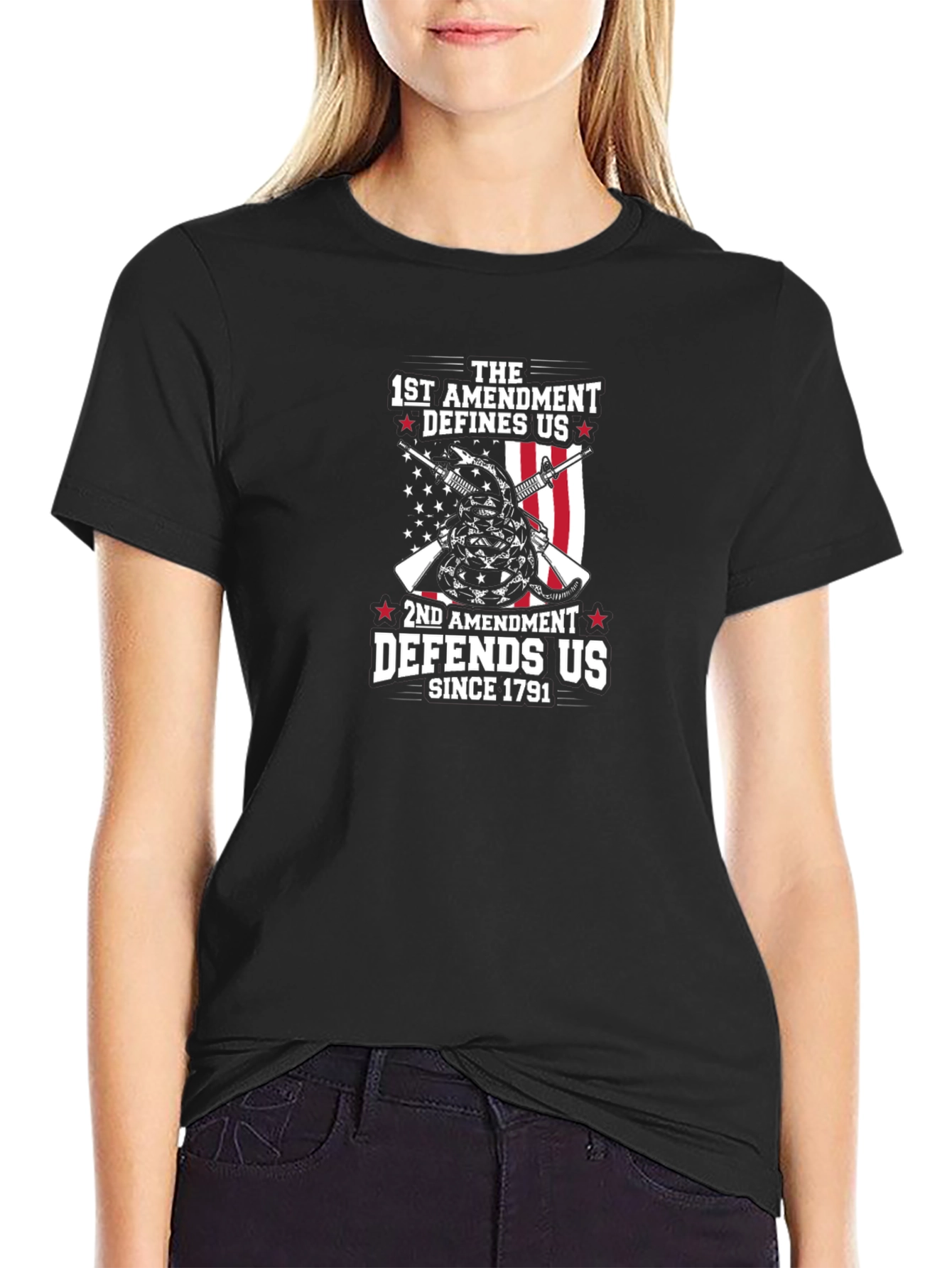 1st & 2nd Amendment Graphic T-Shirt